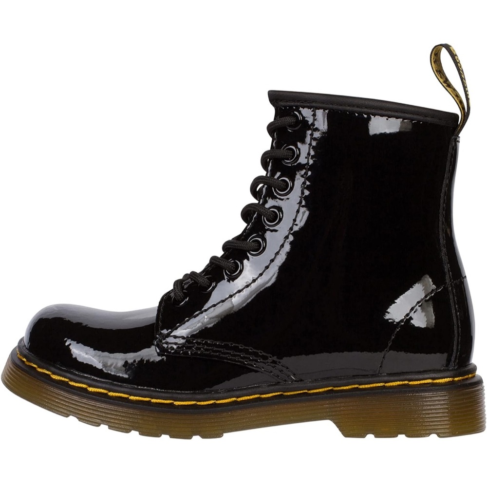 Dr. Martens Kids Glossy Black Boots